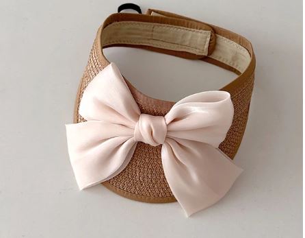Sunscreen Hat with Bow & Bag