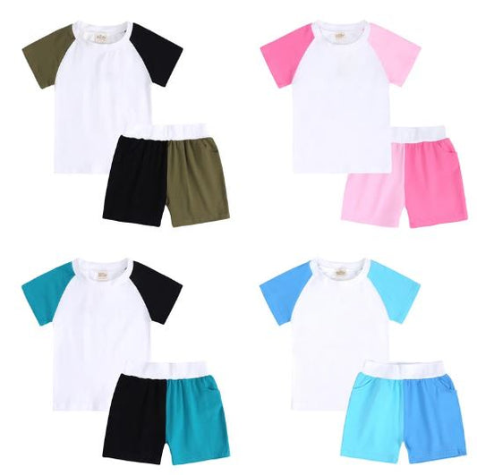 Kids Tales Contrast Short Set