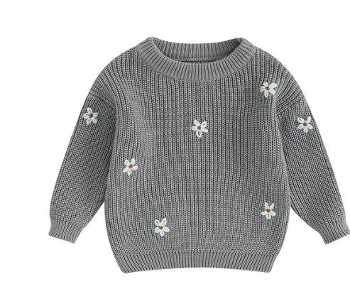 Flower Knitted Jumper