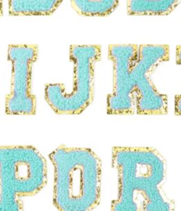 Iron On Chenille Alphabet