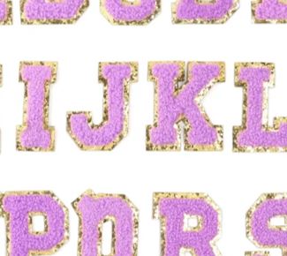 Iron On Chenille Alphabet