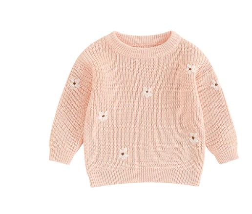 Flower Knitted Jumper