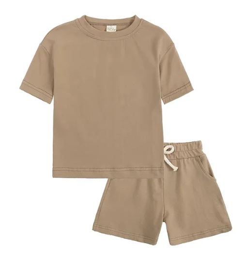 Kids Tales Plain Colour Short Set - 2