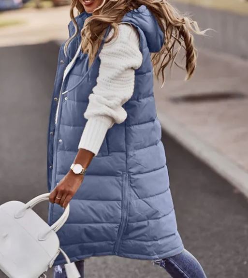 Long Gilet with Hood