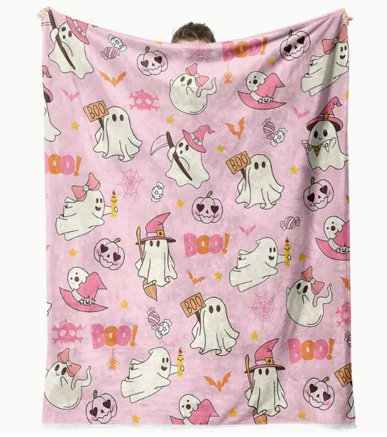 Pink Boo Blanket
