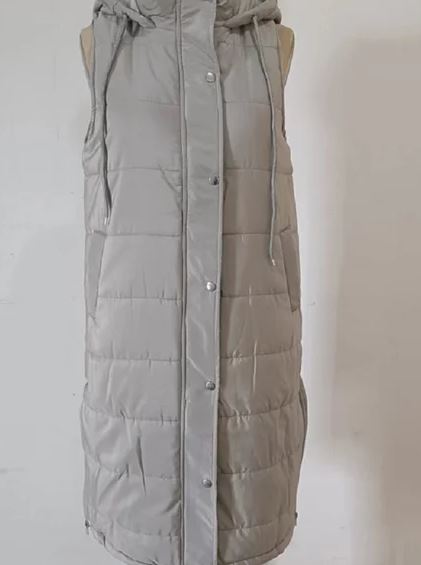 Long Gilet with Hood
