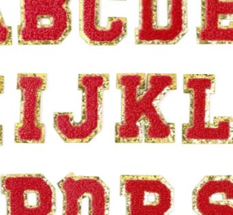 Iron On Chenille Alphabet
