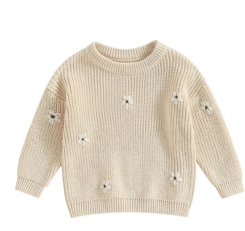 Flower Knitted Jumper