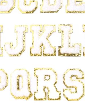 Iron On Chenille Alphabet