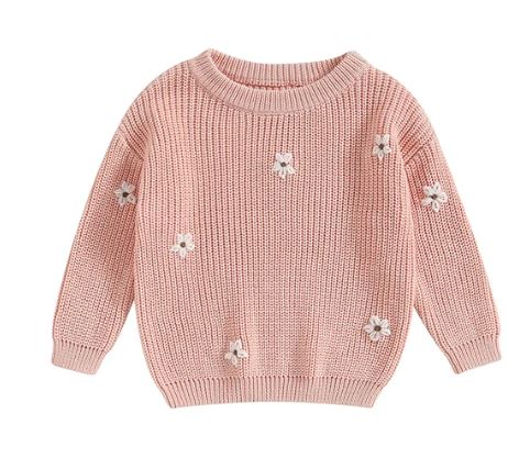 Flower Knitted Jumper