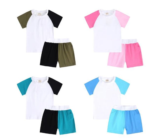 Adults Kids Tales Contrast Short Set