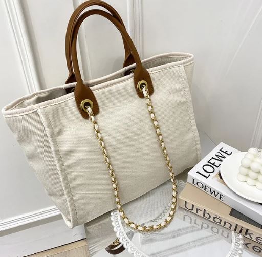 White Canvas Tote Bag