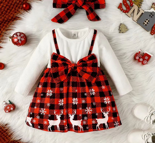 Christmas Dress & Bow